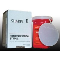 Sharps Compliance Incorporated 10100-012 Sharps Recovery System 1 Quart Needle Disposal Container
